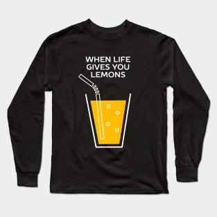 Funny Lemonade Idiom T-Shirt Long Sleeve T-Shirt